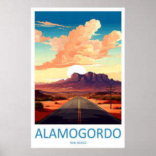 Alamogordo New Mexico National Poster Ski Travel