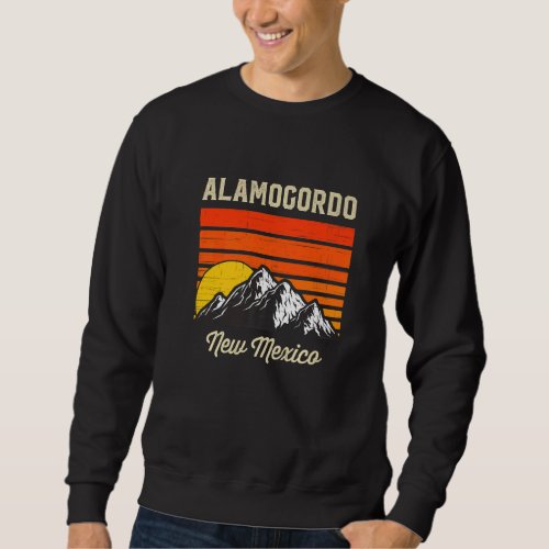 Alamogordo New Mexico Retro City State Vintage Usa Sweatshirt