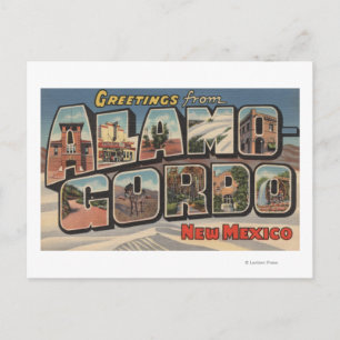 Alamongordo, New Mexico - Large Letter Scenes Postcard