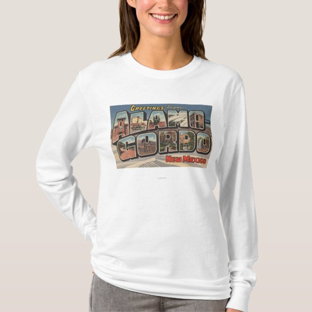 Alamongordo, New Mexico - Large Letter Scenes T-Shirt (Front)