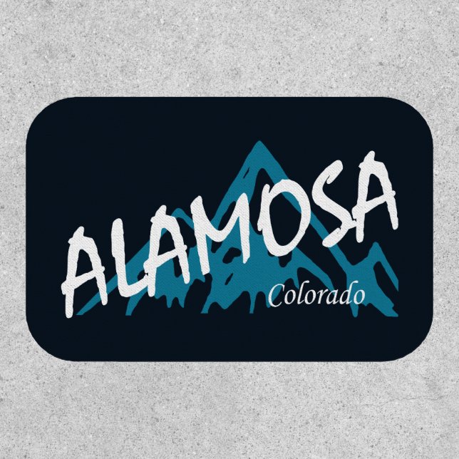 Alamosa Colorado Mountains Patch (Front)