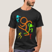 Mens Five Stick Figures Alan Becker Official Tshirt Casual Outdoor