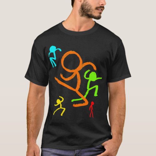 Alan Becker Five Stick Figures   T_Shirt