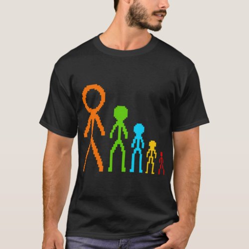 Alan Becker Pixel Sticks    T_Shirt