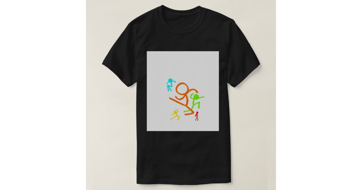  Five Stick Figures Alan Becker Youth T-Shirt Fashion