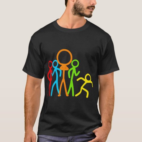 Alan Becker Stick Figures   T_Shirt