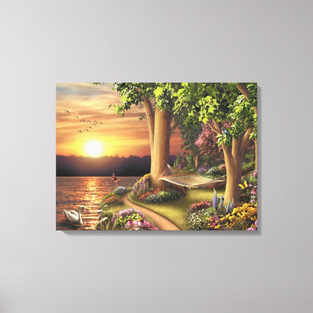 Alan Giana "Around the Lake" Canvas Print (Front)