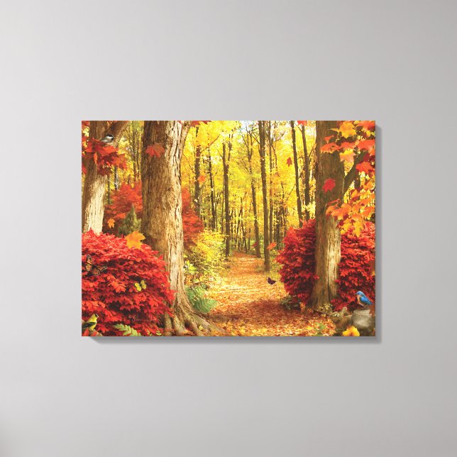 Alan Giana "Autumn Woods" Canvas Print (Front)