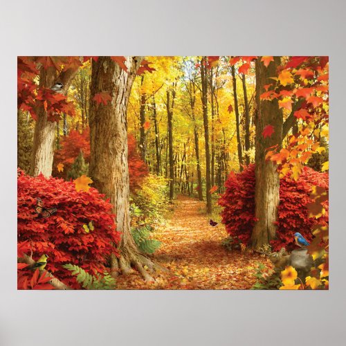 Alan Giana Autumn Woods Poster