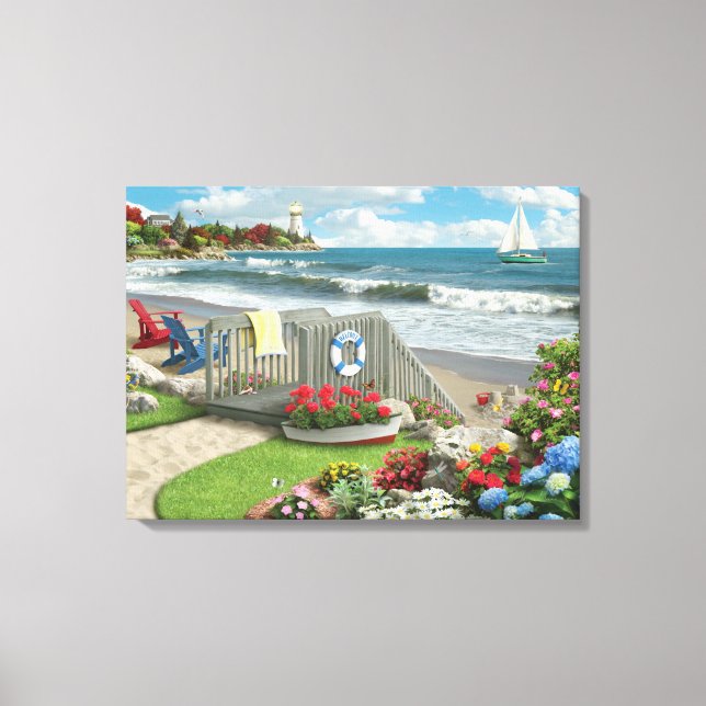 Alan Giana "Beach Days" Canvas Print (Front)