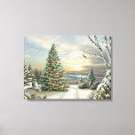 Alan Giana "Christmas Morning" Canvas Print<br><div class="desc">The sun breaks on "Christmas Morning",  artist Alan Giana's popular Christmas painting.</div>