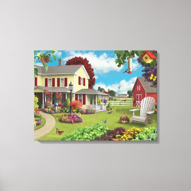 Alan Giana "Country Home" Canvas Print (Front)
