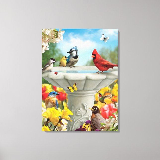 Alan Giana "Garden Friends" Canvas Print (Front)