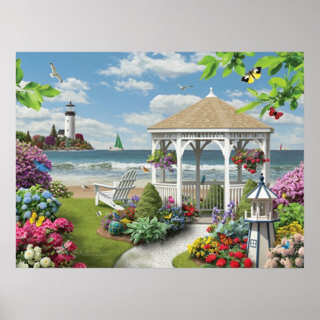 Alan Giana "Gazebo by the Sea" Poster (Front)