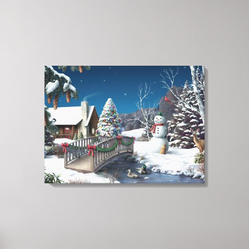 Alan Giana In Winters Home Canvas Print