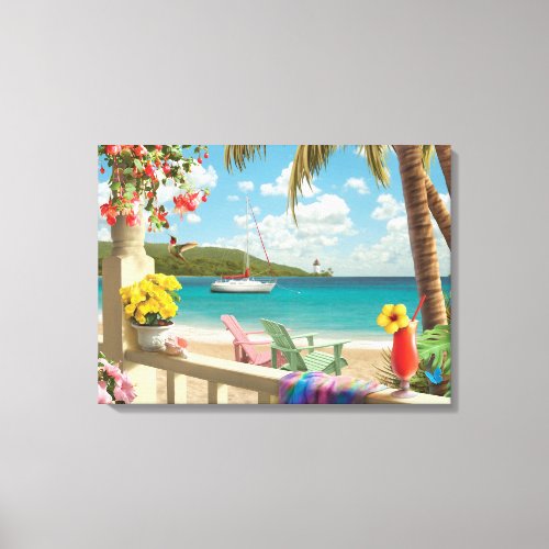 Alan Giana Island Retreat Canvas Print