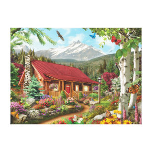 Alan Giana "Mountain Hideaway" Canvas Print