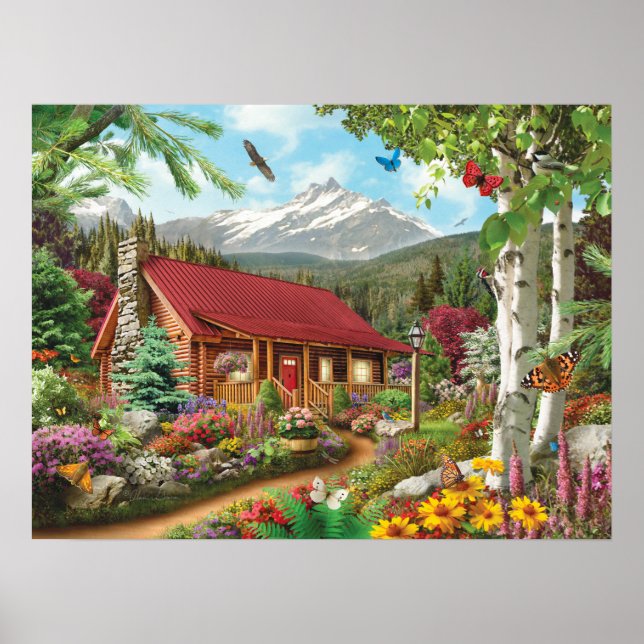 Alan Giana "Mountain Hideaway" Poster (Front)