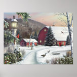 Alan Giana "Still Light of Dawn" Canvas Print<br><div class="desc">Be embraced by winter in the country as you walk "In the Still Light of Dawn" by Alan Giana.</div>