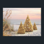 Alan Giana "Twilight" Canvas Print<br><div class="desc">It's time to decorate the trees on the beach in this coastal Christmas creation "Twilight" by Alan Giana.</div>