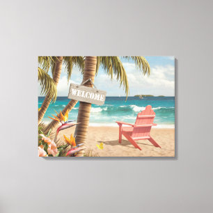 Alan Giana "Welcome to Paradise" Canvas Print