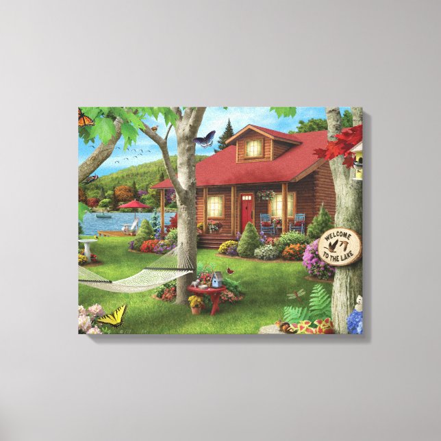 Alan Giana "Welcome to the Lake" Canvas Print (Front)