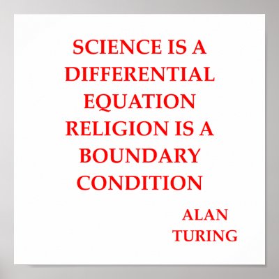 alan TURING quote Poster