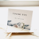 ALANA Tropical Beach Coral Ocean Jelly Fish Thank You Card<br><div class="desc">This thank you card features blue watercolor splashes,  coral and a jelly fish for an ocean aesthetic. This thank you card is perfect for any tropical or beach event.</div>