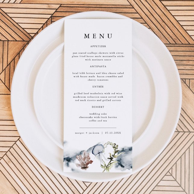 ALANA Tropical Ocean Coral Jelly Fish Beach Menu (Creator Uploaded)