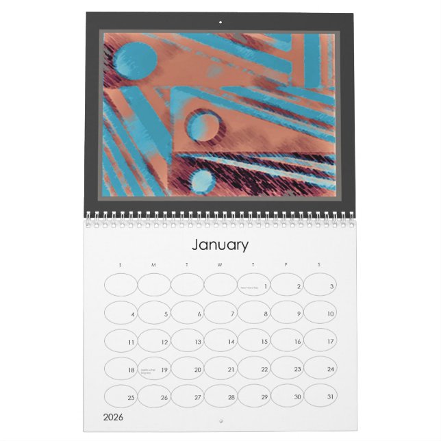 alanart abtract digital calendar 2013 (Jan 2026)