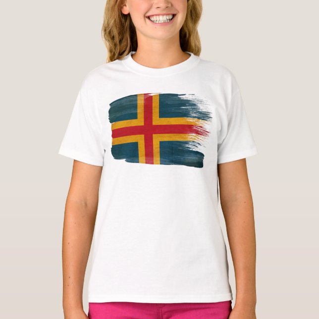 Aland Flag T-Shirt (Front)
