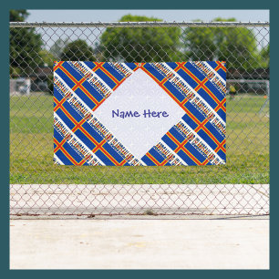 Åland Islands Aalander Flag Tiled Personalized  Banner