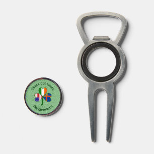 Åland Islands Ireland USA Shamrock Personalized  Divot Tool