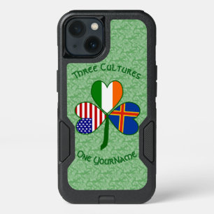 Åland Islands Ireland USA Shamrock Personalized  iPhone 13 Case