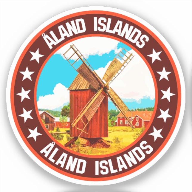Åland Islands                                      Sticker (Front)