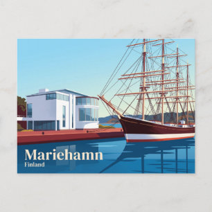 Aland Maritime Museum Finland Postcard
