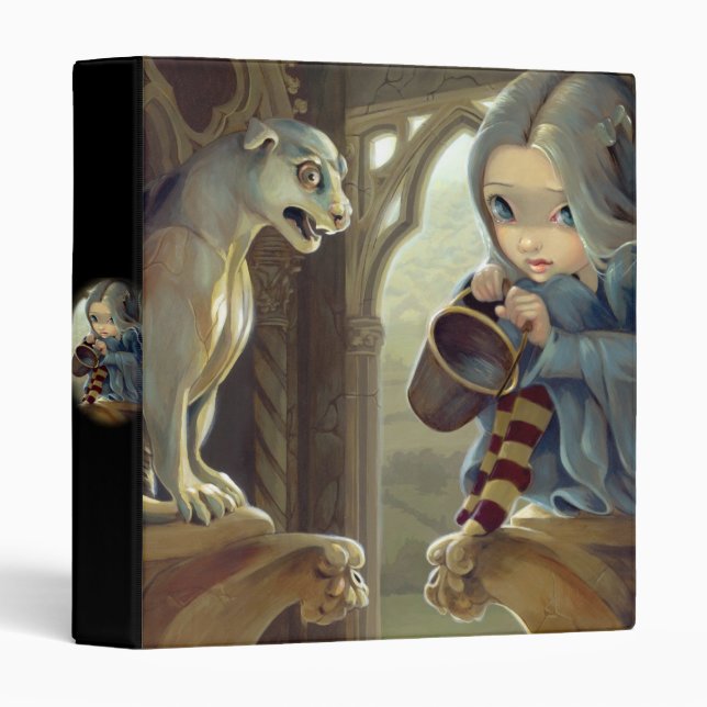 Alannah and the Gargoyle BINDER fairy fantasy goth (Front/Spine)