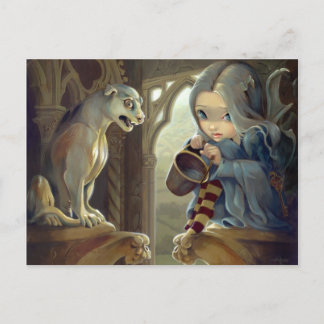 "Alannah and the Gargoyle" Postcard