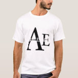 Alano Espanol Breed Monogram T-shirt at Zazzle
