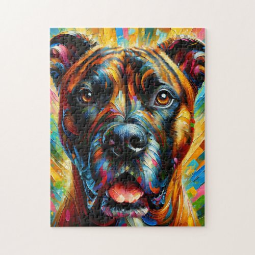 Alano Espaol Dog Acrylic Print  Colorful Jigsaw Puzzle