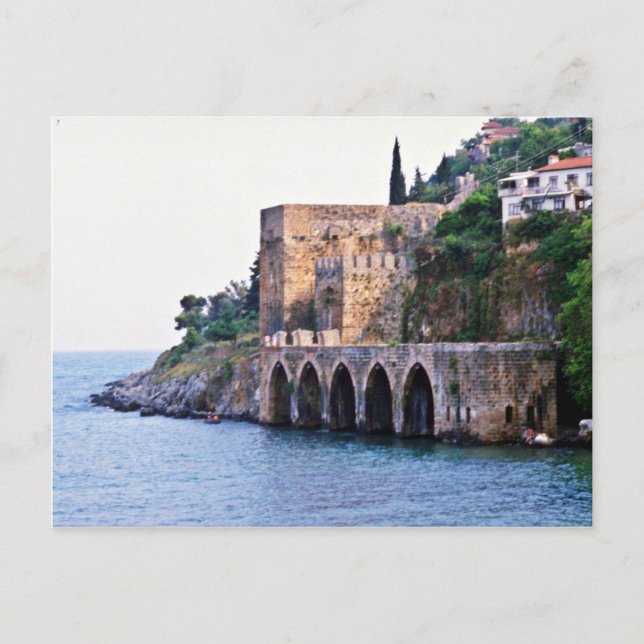 Alanya - The Tersane Or Dockyard Postcard (Front)