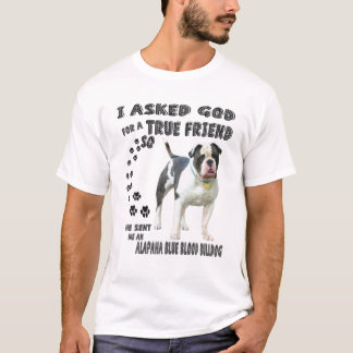 Alapaha Blue Blood Bulldog Quote Mom Dad Costume, T-Shirt