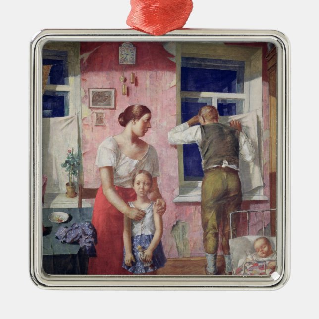 Alarm, 1934 metal ornament (Front)