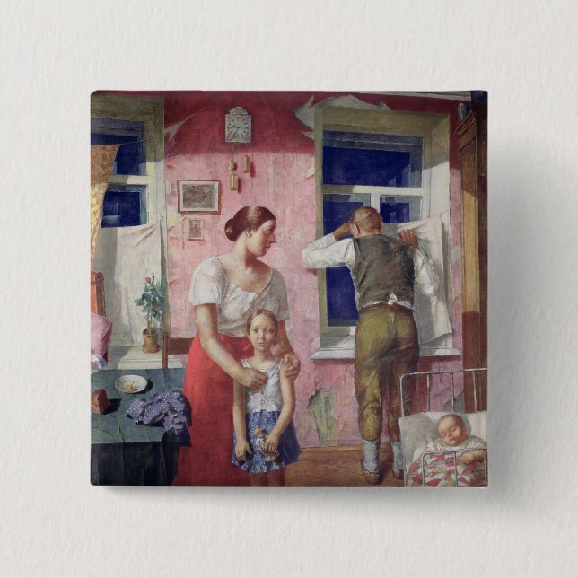 Alarm, 1934 pinback button (Front)