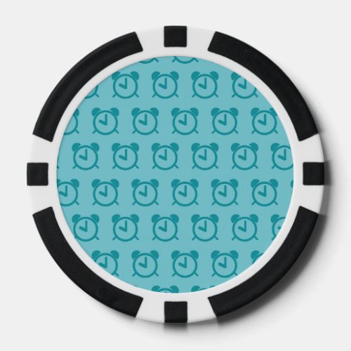 Alarm Clock blues Poker Chips