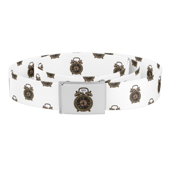 Alarm clock cartoon illustration belt (Coil)