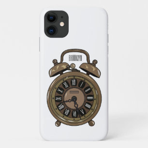 Alarm clock cartoon illustration iPhone 11 case