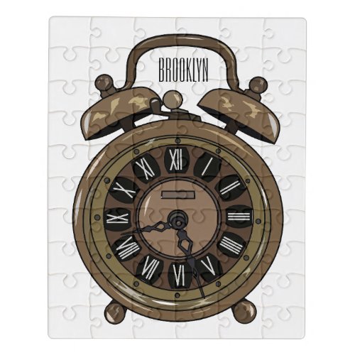 Alarm clock cartoon illustration jigsaw puzzle