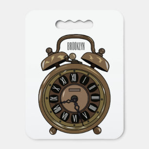 Alarm clock cartoon illustration seat cushion