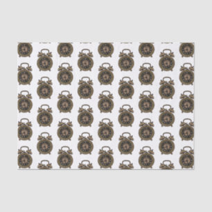 Alarm clock cartoon illustration tissue paper